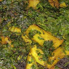 A picture of Aloo methi ke sabzi.