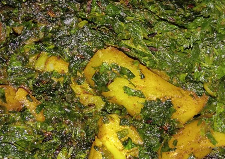 Simple Way to Make Any-night-of-the-week Aloo methi ke sabzi