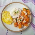 Isi Piringku Capcay Ayam dan Telur