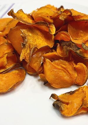 Egészséges nasi, édesburgonya chips recept fotója