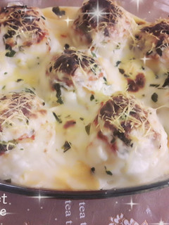 صورة لوصفة غراتان كرات البطاطا محشية بالشاورما 😋😋😋