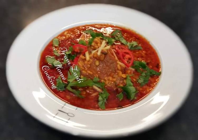 �?�Daal Mash Gosht Curry�?�
(white lentil or urad daal)