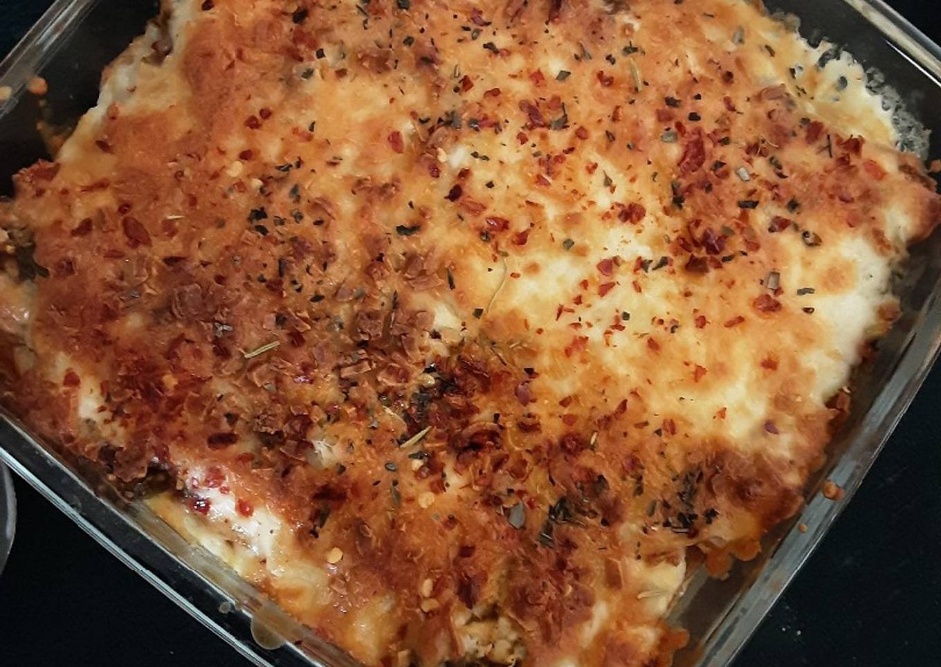VEG BREAD LASAGNA (Italian dish)