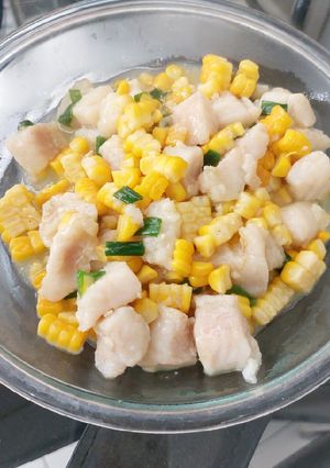 Foto resep Nasi siram dori jagung