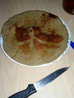 Una foto de Tortita de avena gigante