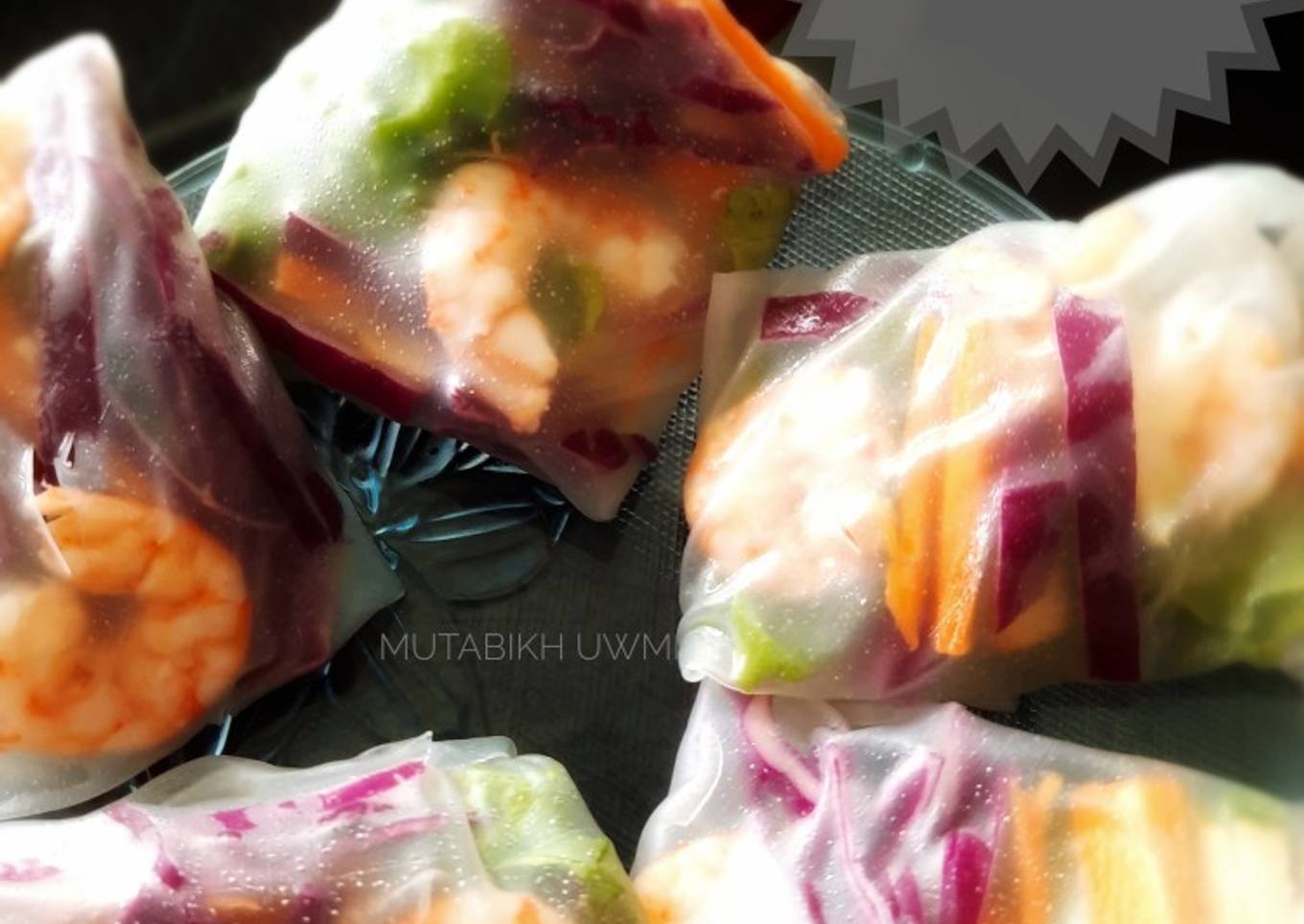 Mix vegetable shrimp roll