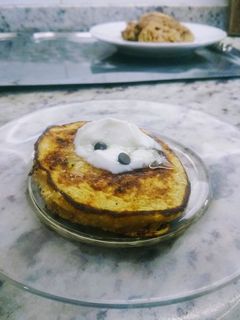 Una foto de Pan Cakes. Tortitas de avena y banana