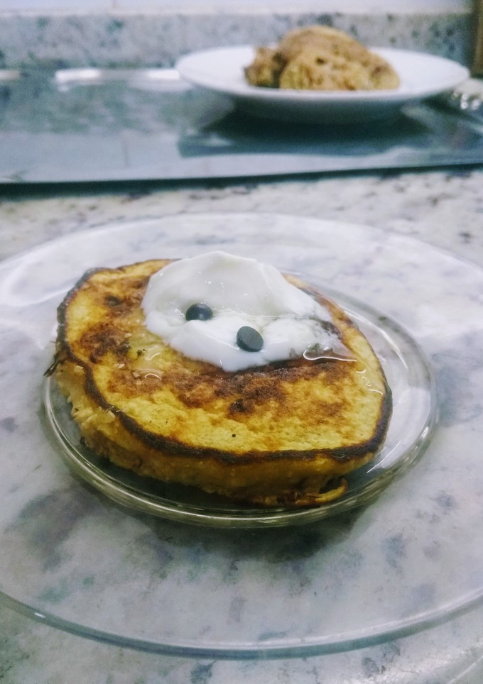 Una foto de Pan Cakes. Tortitas de avena y banana