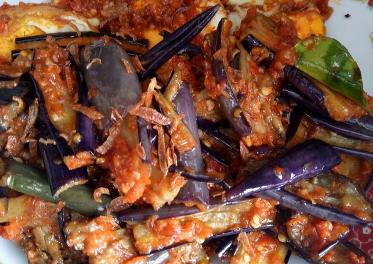 Cara Memasak Cepat Terong telor balado Nikmat Lezat