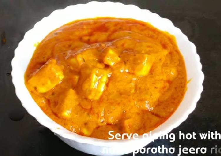 Recipe of Any-night-of-the-week Shahi paneer recipe restaurant style