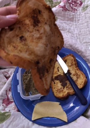 Una foto de Tostadas francesas saladas
