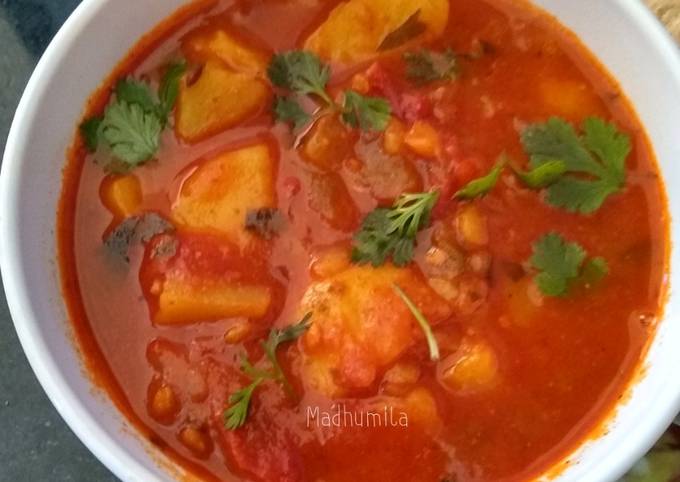 How to Make Super Quick Homemade Aloo Tomato sabzi