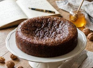 Foto de Bolo de Mel e Nozes