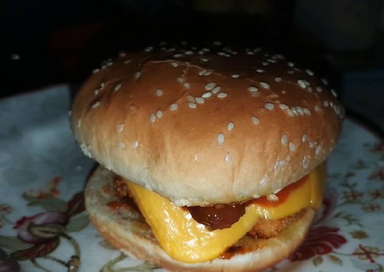 Cara Gampang  Crispy Chicken Burger 🍔 Anti Gagal