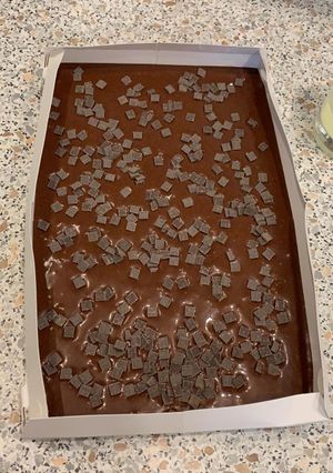 O poză a rețetei Brownie cu fulgi de ciocolată!.