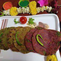 A picture of Rangeen stuff pooran poli.