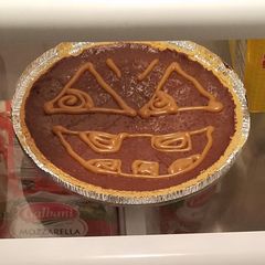 A picture of Peanut Butter Cup Puddin' Pie.