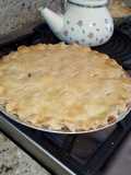 Pie de manzana con nueces caramelizadas