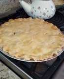 Pie de manzana con nueces caramelizadas