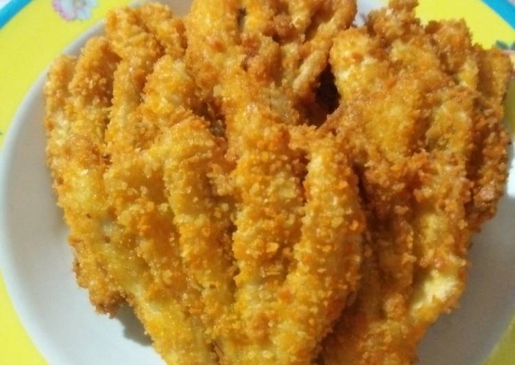 Mudah Cepat Memasak Pisang goreng kipas kriuk Mantul Banget