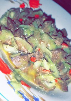 A picture of Vegetable liver sauce.