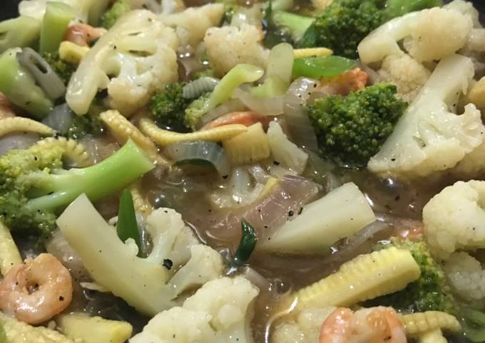 Resep Cah Kembang Kol Broccoli Putren And Udang Oleh Mrs Khan Cookpad