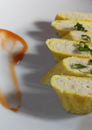 Foto resep Chicken egg roll