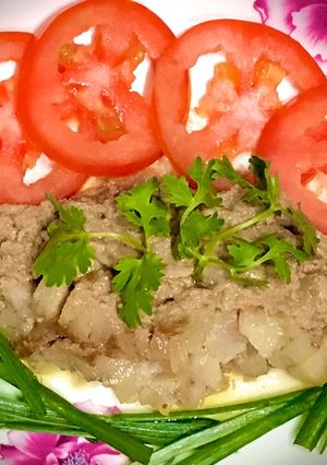 Hình của món Pa tê gan gà.