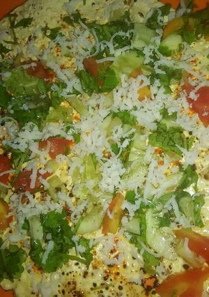 A picture of Masala papad.