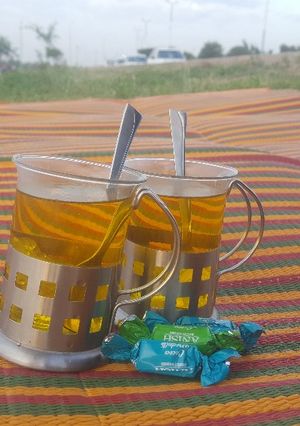 عکسی از دستور دم نوش زعفران و گل محمدی