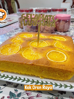 Gambar 👩🍳Kek Oren Raya