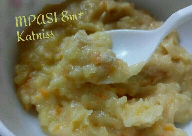 Resep masakan Garlic Chicken Mashed Potato (MPASI 8m+) | Langkah Membuat Garlic Chicken Mashed Potato (MPASI 8m+) Yang Paling Enak