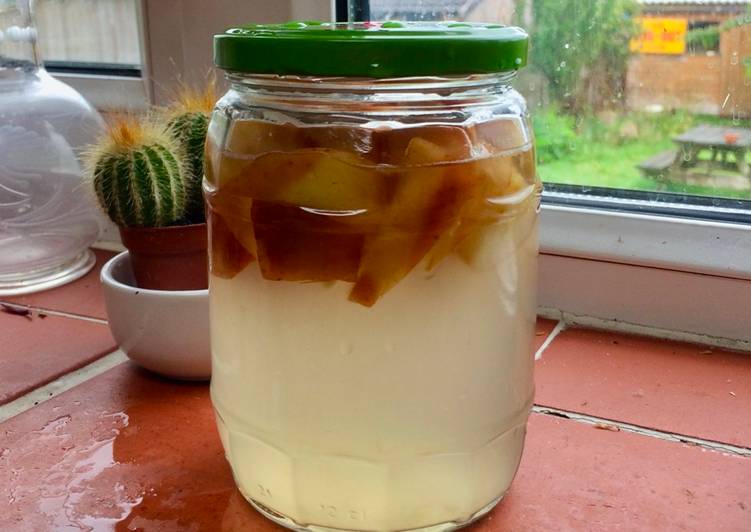 Easiest Way to Prepare Quick Fermented Apple Water for sourdough Breads