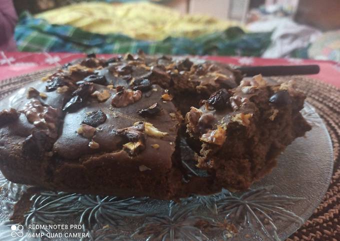 Recipe of Favorite Eggless Date and Walnut Cake