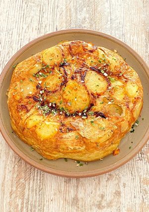 Une photo de Tortilla de patatas express