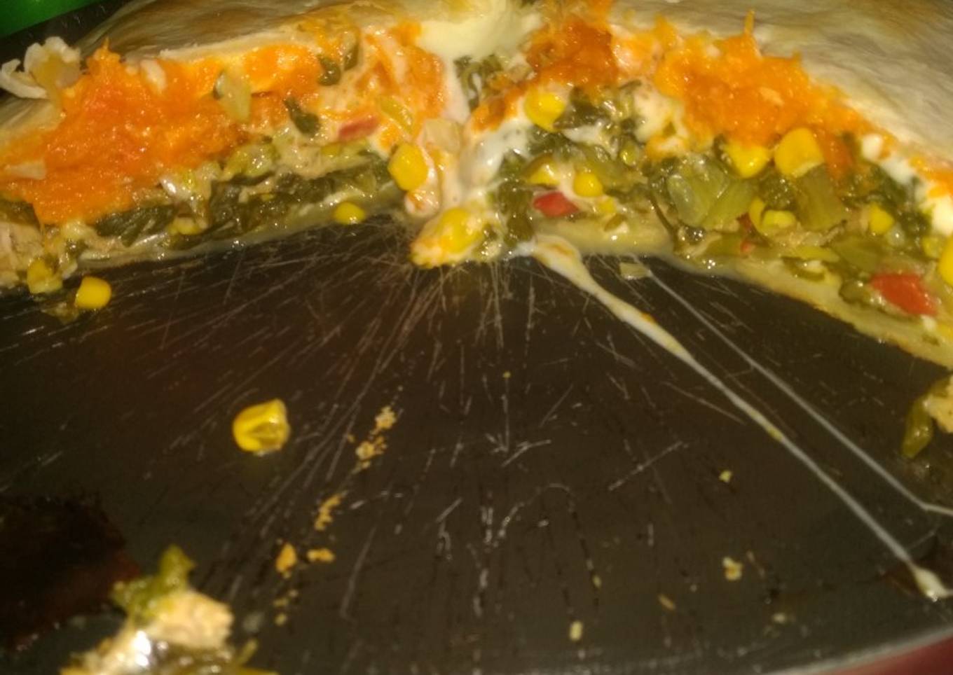 Tarta de acelga y calabaza