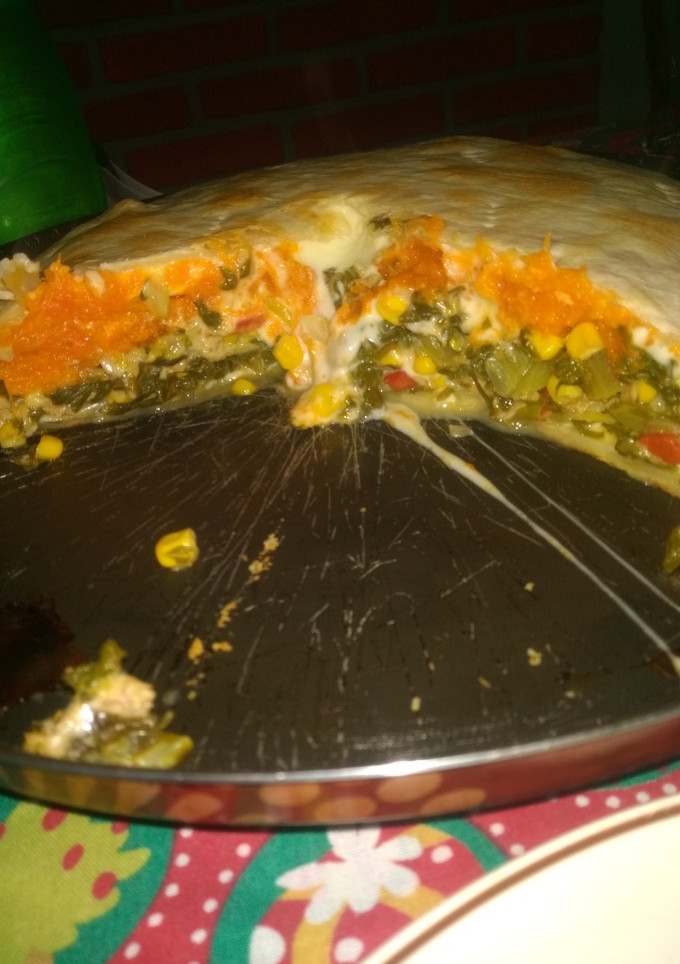 Una foto de Tarta de acelga y calabaza
