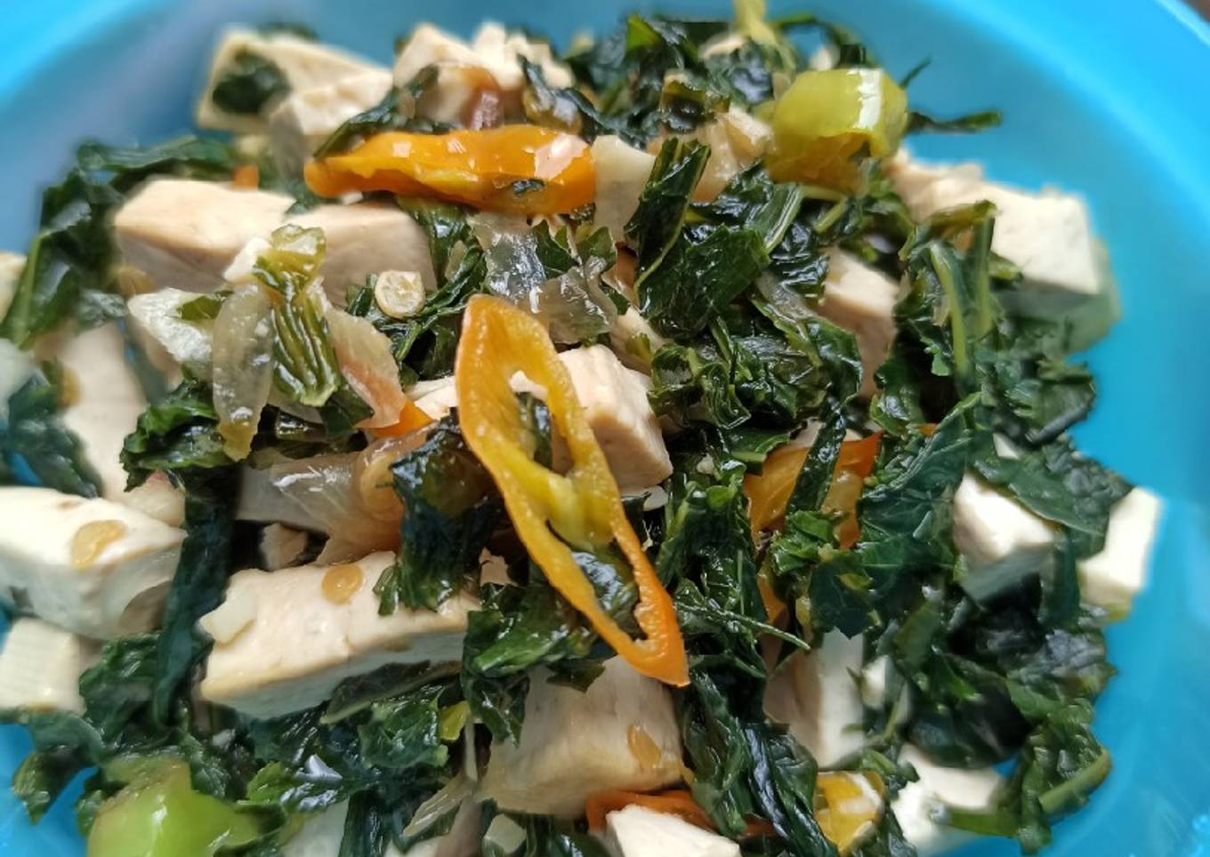 Tumis Tahu Daun Singkong
