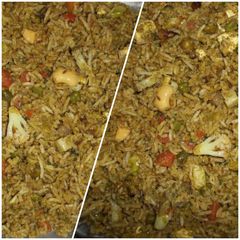 A picture of Hariyali (Spinach)Biryani.