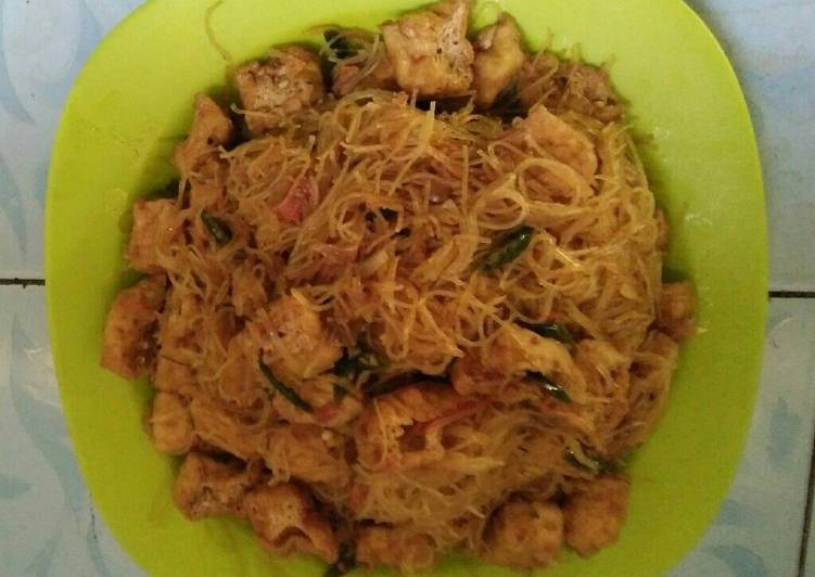 Resep Bihun Tahu Saos Tiram yang sempurna