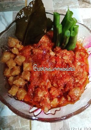 Foto resep Sambal tempe pedas seger