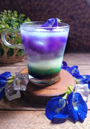 Foto resep Es Pandan Telang