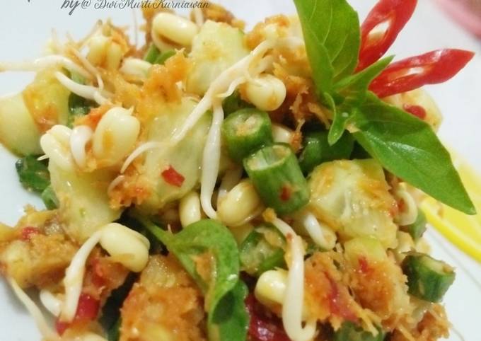 Cara Membuat Trancam sayur mentah (urap sayur mentah) Anti Gagal