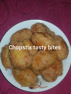 A picture of Yam balls.