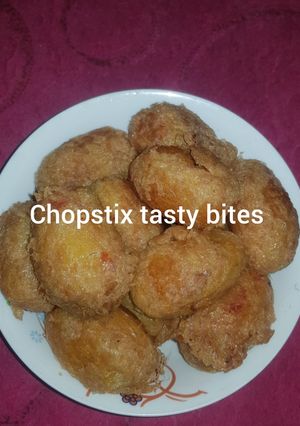 A picture of Yam balls.