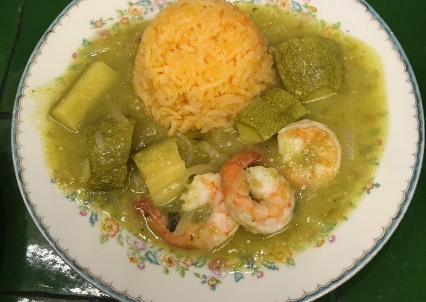 Camarones con calabacitas  ©