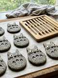 Totoro Black Sesame Shortbread