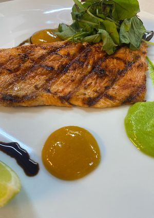 Una foto de Salsa de mango y curry