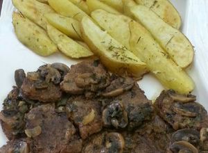 صورة لوصفة ستيك بصوص الحامض والفطر