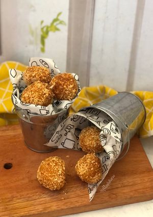 Foto resep 540. Pumpkin Mozarella Ball (Bola Labu Mozarella) #LabuSeru